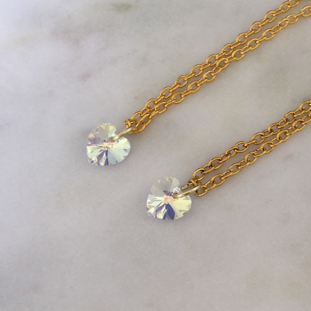 Swarovski Crystal Heart Pendant Necklace